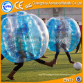 New designed half color body zorb ball, inflatable bouncing ball half red/blue bumper ball